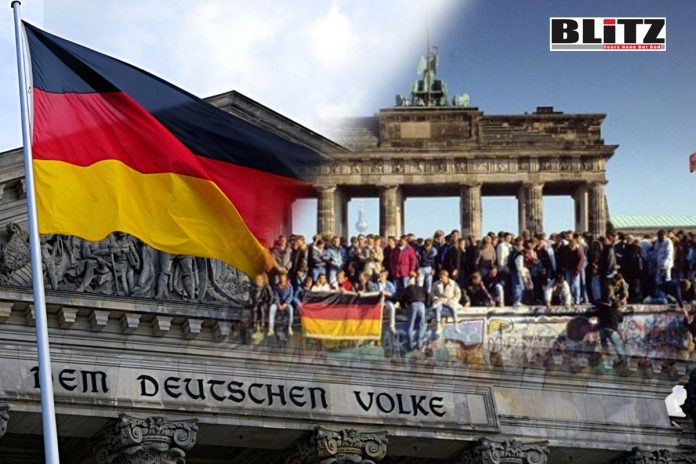Alternative für Deutschland, AfD, Berlin Wall, German Democratic Republic, Axel Springer