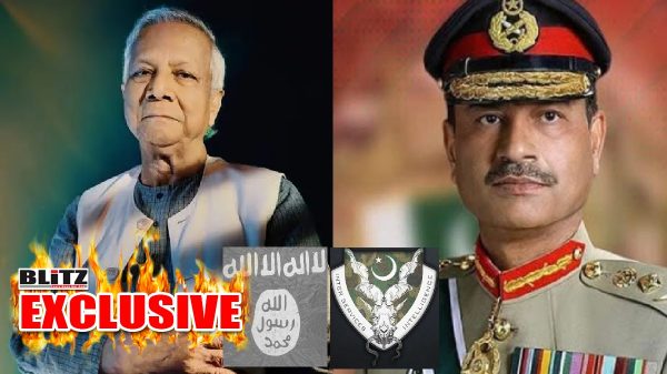 Muhammad Yunus (left), Asim Munir (right)