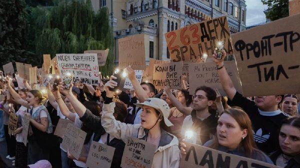 Protests in Ukrainian capital Kiev