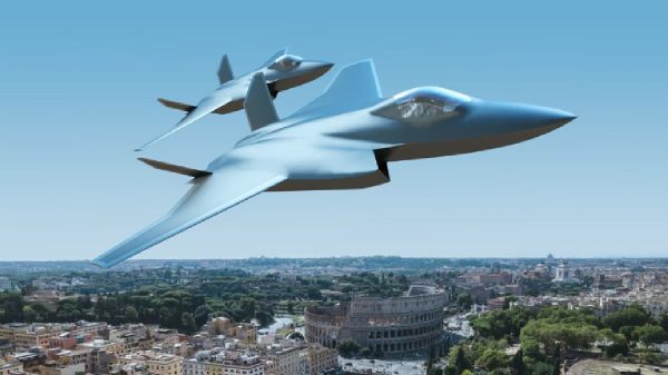 Artist imagination of next-gen fighter jets