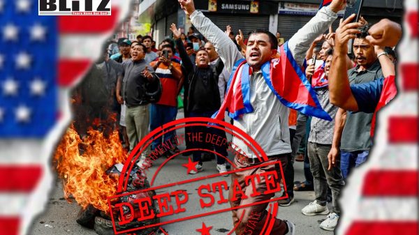 Gen Z protesters in Nepal