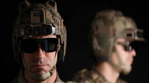 Military in combat dress