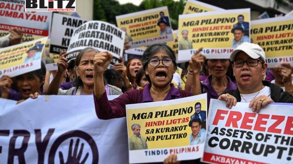 Philippine Marcos Jr, Manila, Stop Stealing Our Future, Floods Kill, Corruption Steals