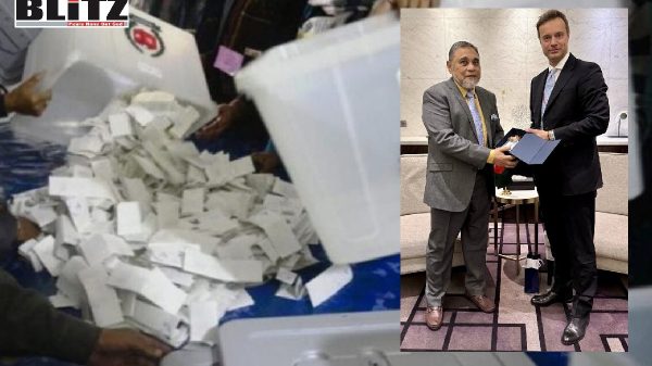 Pavel Andreev, Commissioner of the Central Election Commission of the Russian Federation (CEC) met Bangladesh Chief Election Officer A.M.M. Nasir Uddin