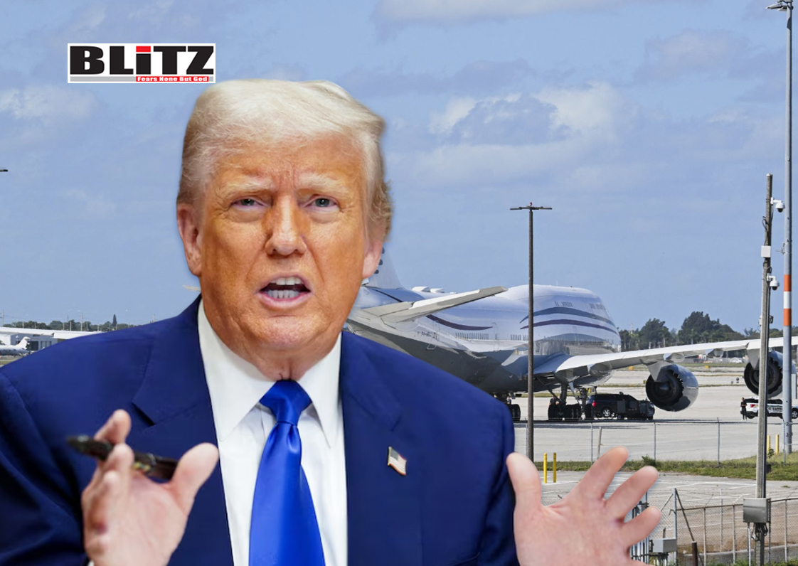 US President Donald Trump, aircraft, Boeing, Truth Social, Democratic, Middle East, US officials, Palm Beach, Florida, American politics, Air Force One, The white House, 