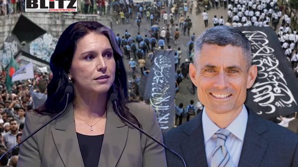 Tulsi Gabbard, S. Paul Kapur, Gatestone Institute, Donald Trump, Bangladesh, Islamist, Jihadists, IISS Manama Dialogue, Trump, ISKCON, Hamas, Gaza, Al Qaeda, ISIS, Islamist takeover, Biden-Kamala, Hindus