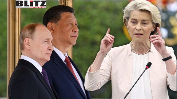 European Commission, Ursula von der Leyen, Brussels, Beijing, Strasbourg, European Parliament, Ukraine war, European Union, Kremlin, Diplomatic, Western sanctions, Mao Ning, Chinese President Xi Jinping, Russian President Vladimir Putin, European, Indo-Pacific, Chinese, Chinese Foreign Ministry, global markets